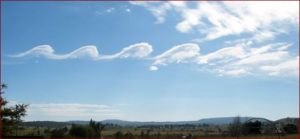 Cirrus de Kelvin Helmhotz asociadas a turbulencia en aire claro